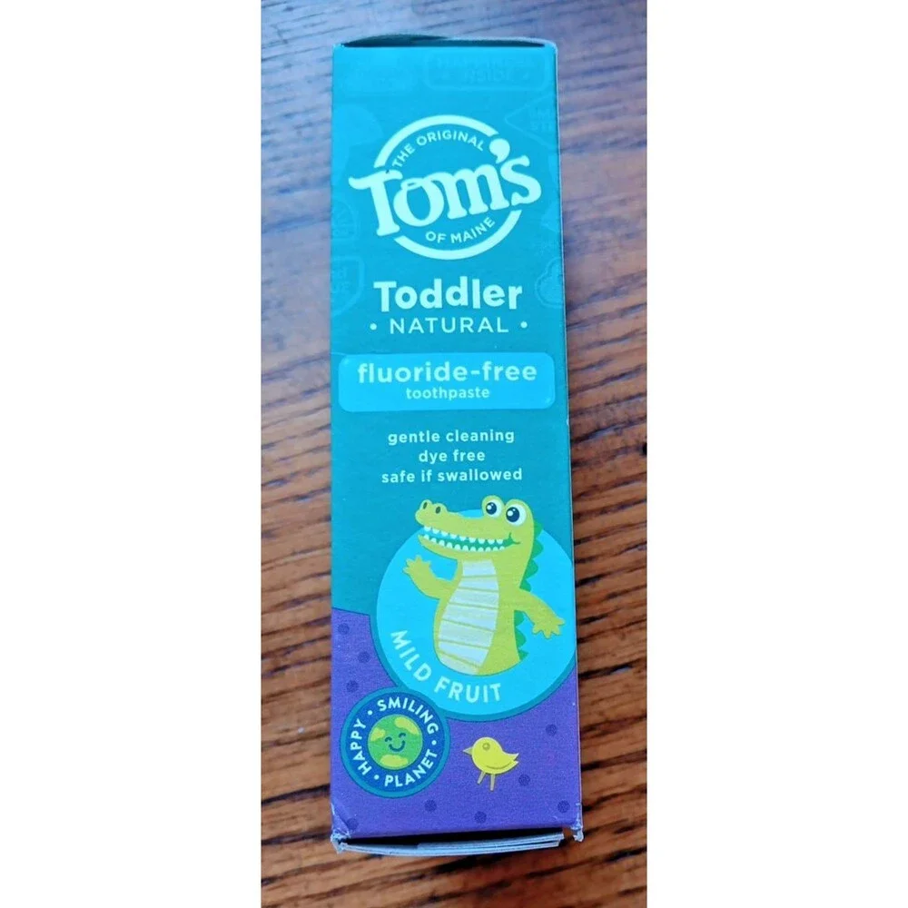 Toms  Natural Toddler Training Toothpaste Mild Fruit Fluoride Free 1.75 Ounce